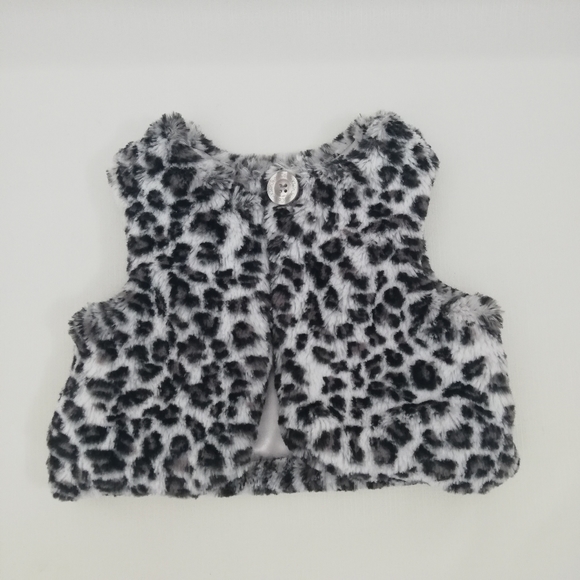 Calvin klien faux fur leopard vest - Picture 1 of 5